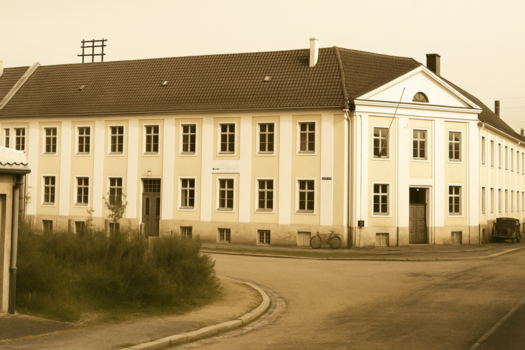 Fabrikgebäude der Textilgroßhandlung Nomburg in der Uferstraße