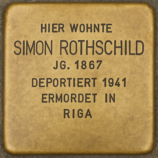 Stolperstein für Simon Rothschild