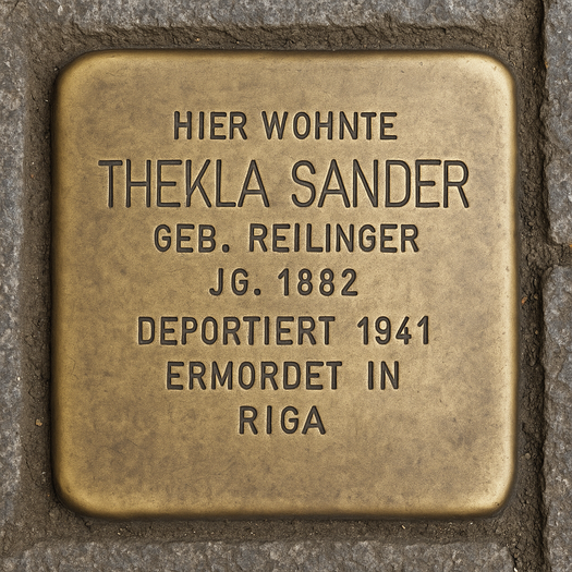 Stolperstein von Thekla Sander