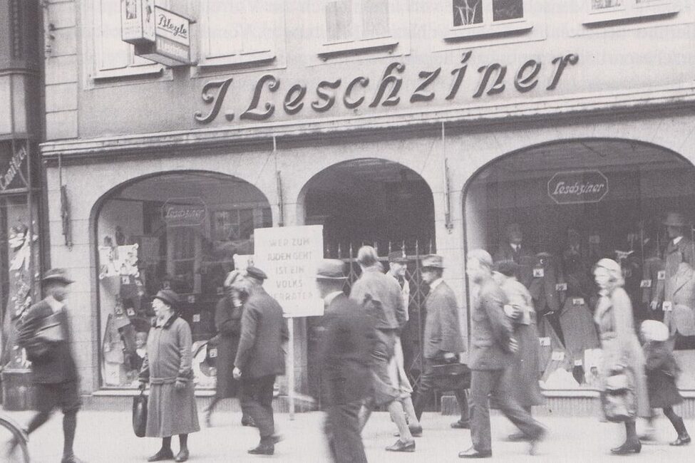 Boykott der Firma Leschziner am 1. April 1933