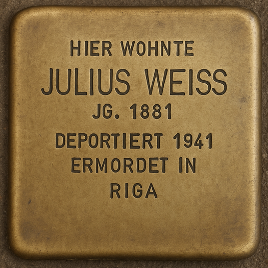 Stolperstein von Julius Weiss