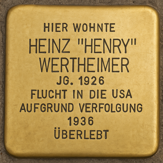 Stolperstein von Heinz Wertheimer