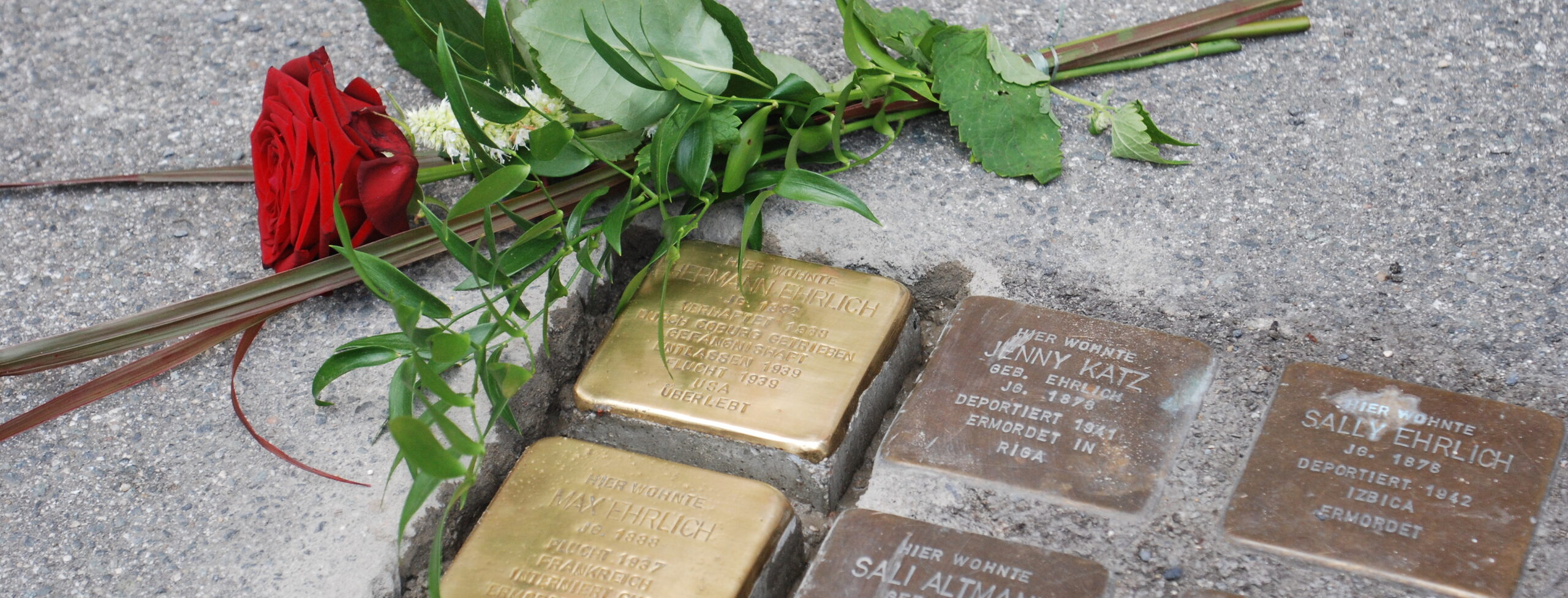 Stolpersteine in der Sally-Ehrlich-Straße in Coburg