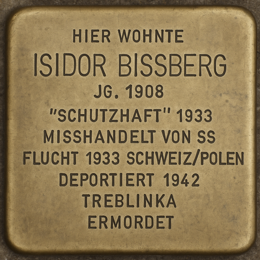 Stolperstein von Isidor Bissberg