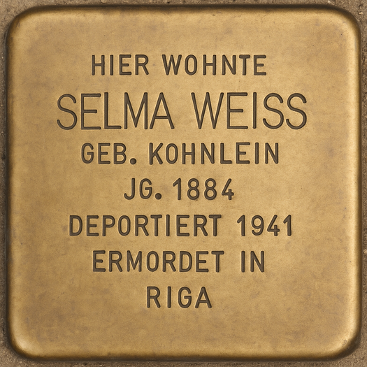 Stolperstein von Selma Weiss